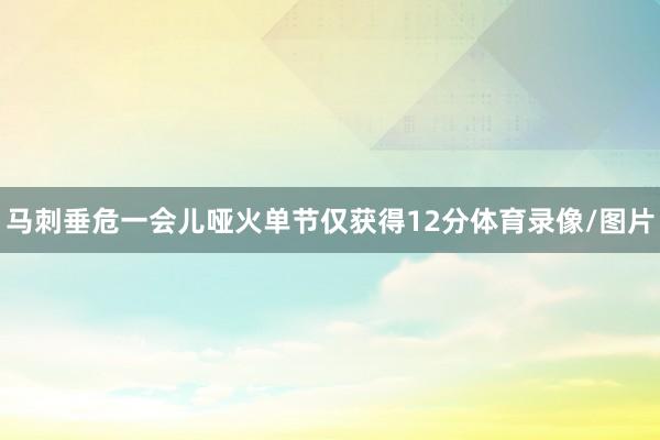 马刺垂危一会儿哑火单节仅获得12分体育录像/图片