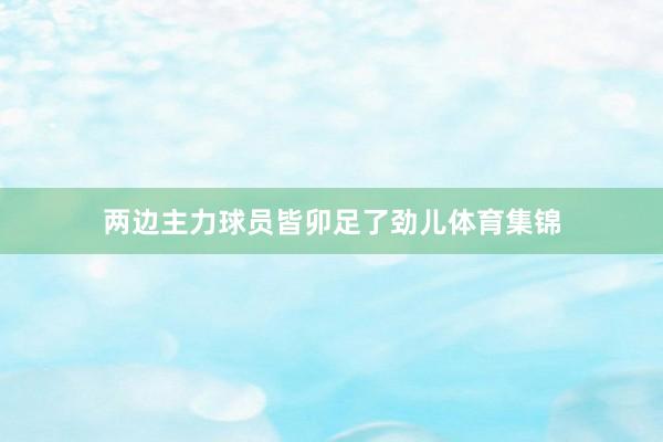两边主力球员皆卯足了劲儿体育集锦