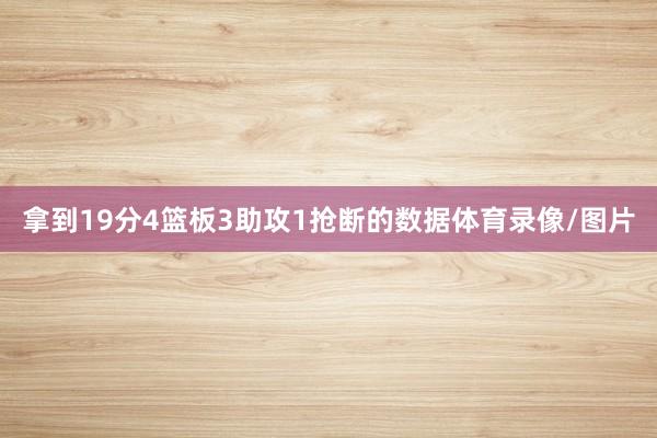 拿到19分4篮板3助攻1抢断的数据体育录像/图片