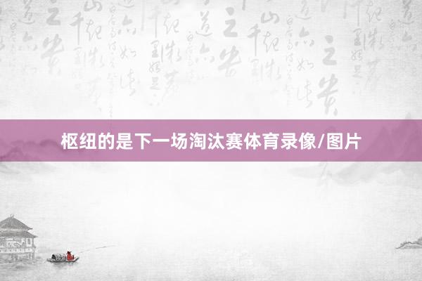 枢纽的是下一场淘汰赛体育录像/图片