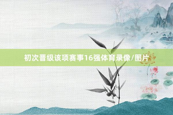 初次晋级该项赛事16强体育录像/图片