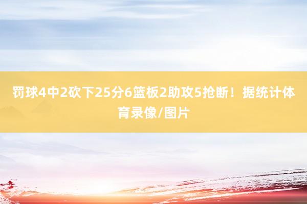 罚球4中2砍下25分6篮板2助攻5抢断!据统计体育录像/图片