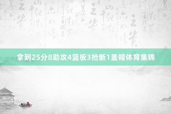 拿到25分8助攻4篮板3抢断1盖帽体育集锦