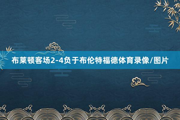 布莱顿客场2-4负于布伦特福德体育录像/图片
