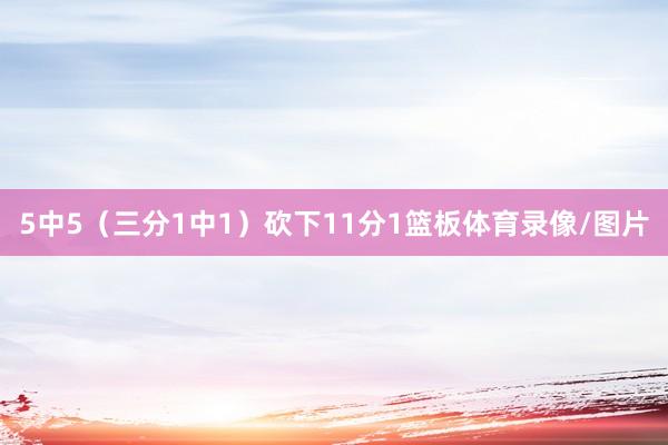 5中5（三分1中1）砍下11分1篮板体育录像/图片