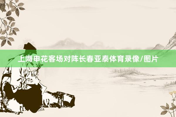 上海申花客场对阵长春亚泰体育录像/图片