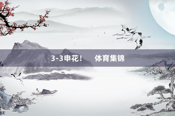 3-3申花！    体育集锦
