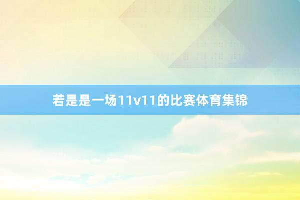 若是是一场11v11的比赛体育集锦