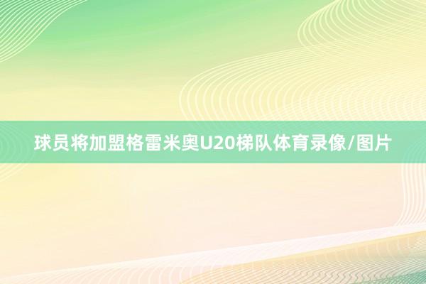球员将加盟格雷米奥U20梯队体育录像/图片