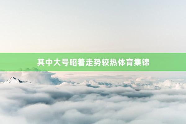 其中大号昭着走势较热体育集锦